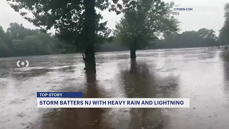 Story image: Another storm brings a damage-filled July to a close in New Jersey