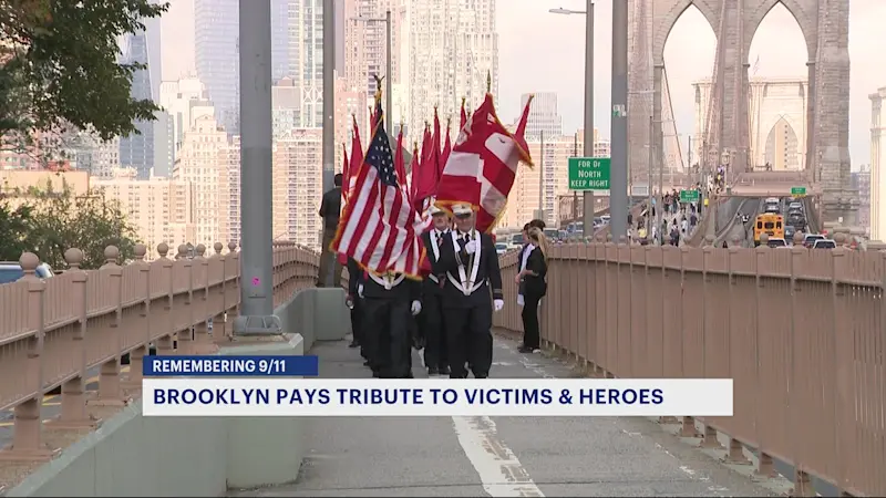 Story image: Brooklyn marks 24 years since 9/11 with tributes and memorials
