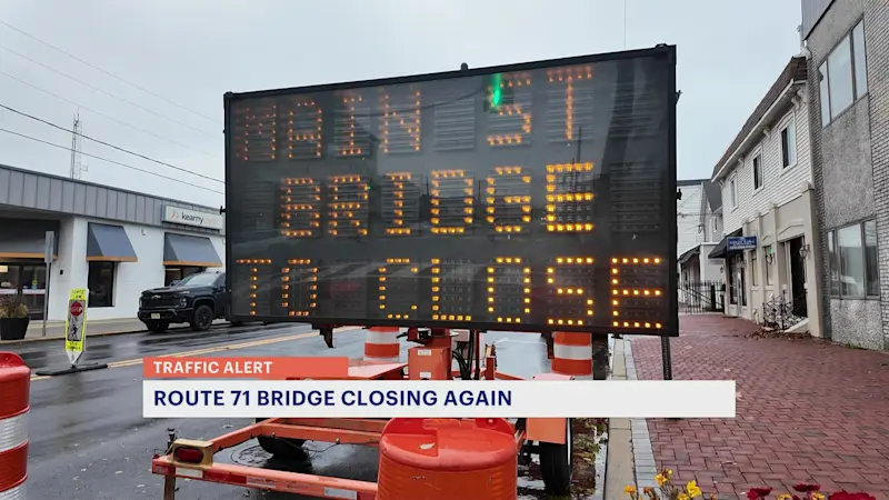 Story image: Another monthslong closure begins this week for the Route 71 drawbridge