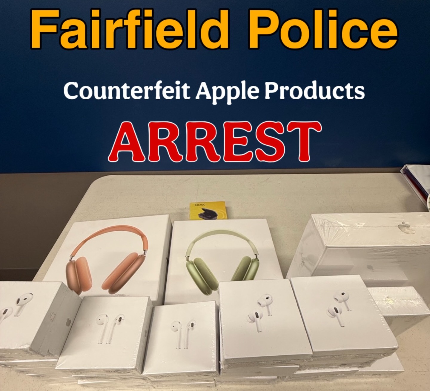 Fairfield Counterfeit Arrest