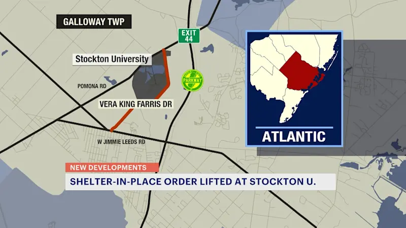 Story image: Suspect in custody following shooting that caused shelter-in-place at Stockton University