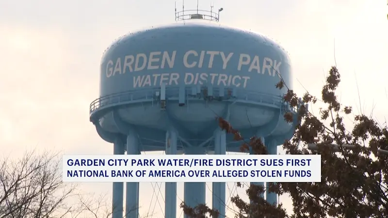 Story image: Garden City Park Water/Fire District lost millions to scammers and is now suing bank