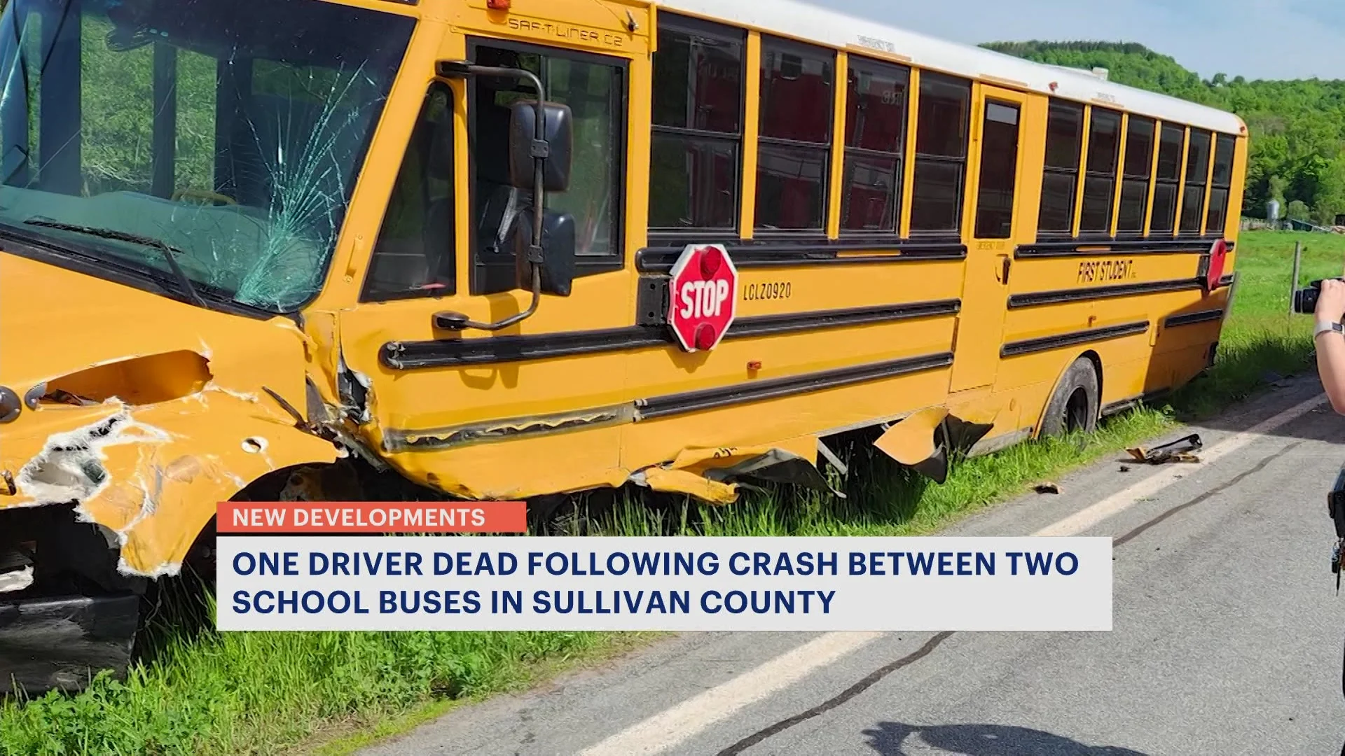 County manager: School bus driver dies in collision with another school bus