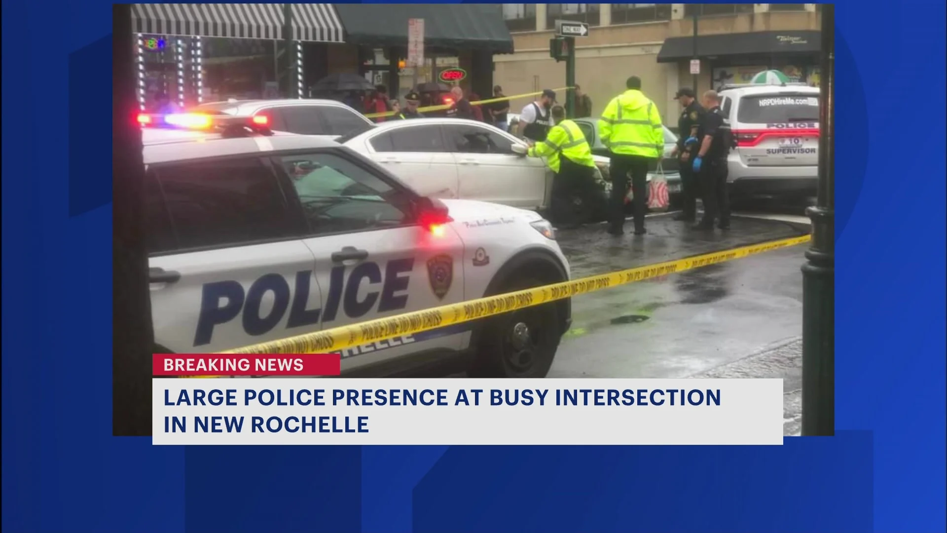 Large police presence descends at busy New Rochelle intersection