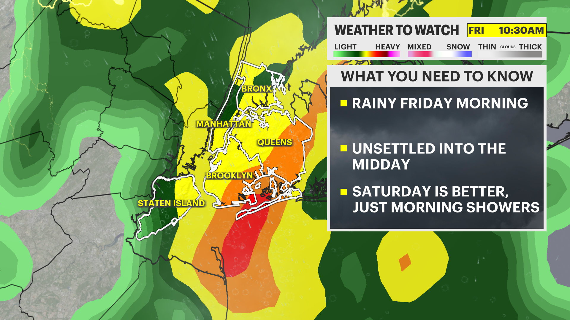 注意天气：纽约周四晴朗温和，周五有雨水即将来临