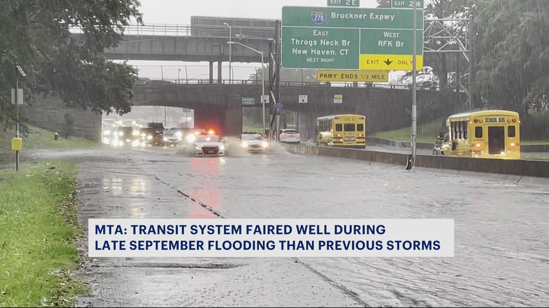 纽约市交通局回顾九月份严重洪水的应对措施