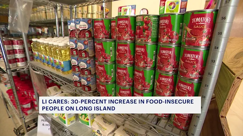 Story image: Long Island Cares: Large increase in Long Islanders struggling with food insecurity