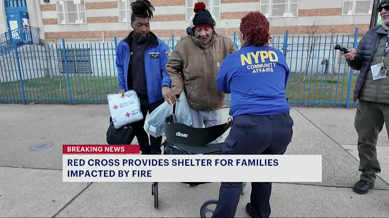 Story image: Relief efforts continue at PS 76 in Allerton following Wallace Avenue fire