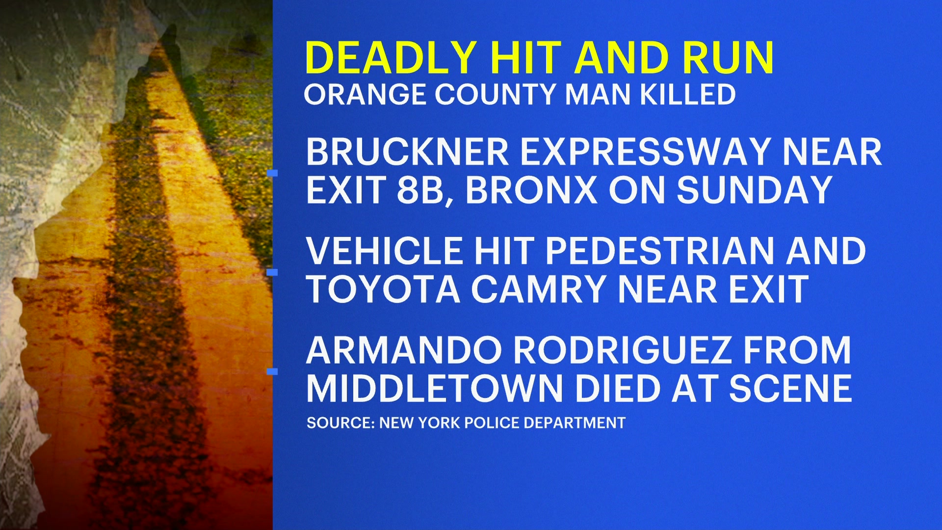 News 12 | New Jersey | Orange County Man Fatally Struck In Hit And Run ...