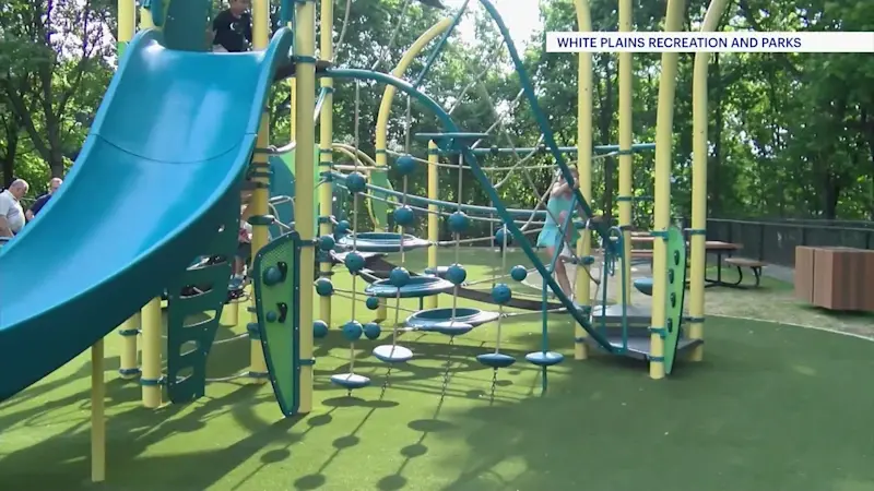Story image: Newly renovated playground opens at Battle Hill Park in White Plains