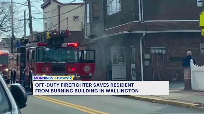 Story image: Plumber, who is also a firefighter, saves resident from burning building in Wallington