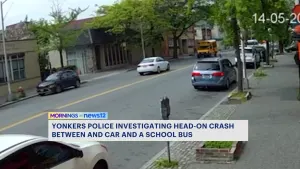 Exclusive footage reveals moments before Yonkers school bus crash