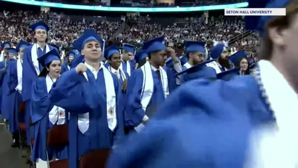 Seton Hall University holds commencement ceremony at the Prudential Center