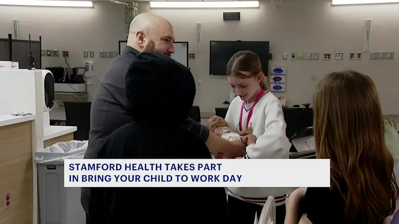 Story image: Stamford Health holds first bring your child to work day