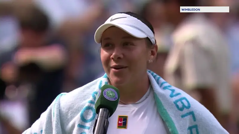 Story image: Freehold native Amanda Anisimova advances to Wimbledon finals