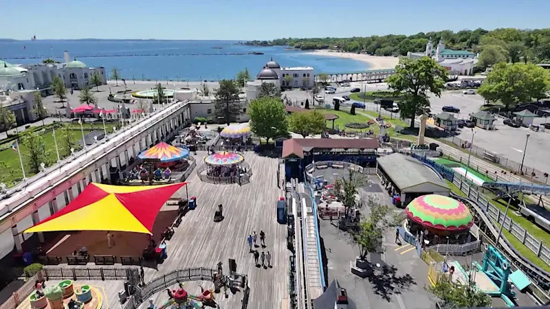 Story image: Rye Playland reopens for soft launch; Dragon Coaster expected to reopen May 23