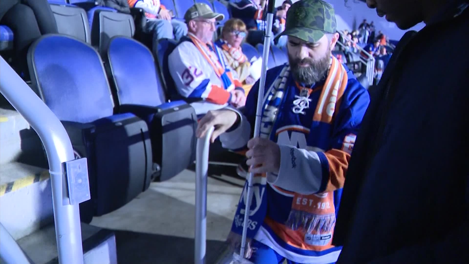 Islanders' home opener marks special milestone for visually impaired fan