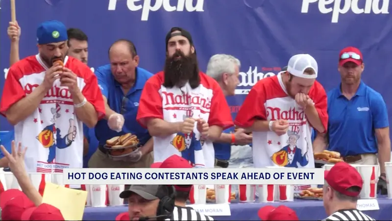 Story image: Joey Chestnut returns to Nathan’s Famous Hot Dog Eating Contest for Fourth of July showdown