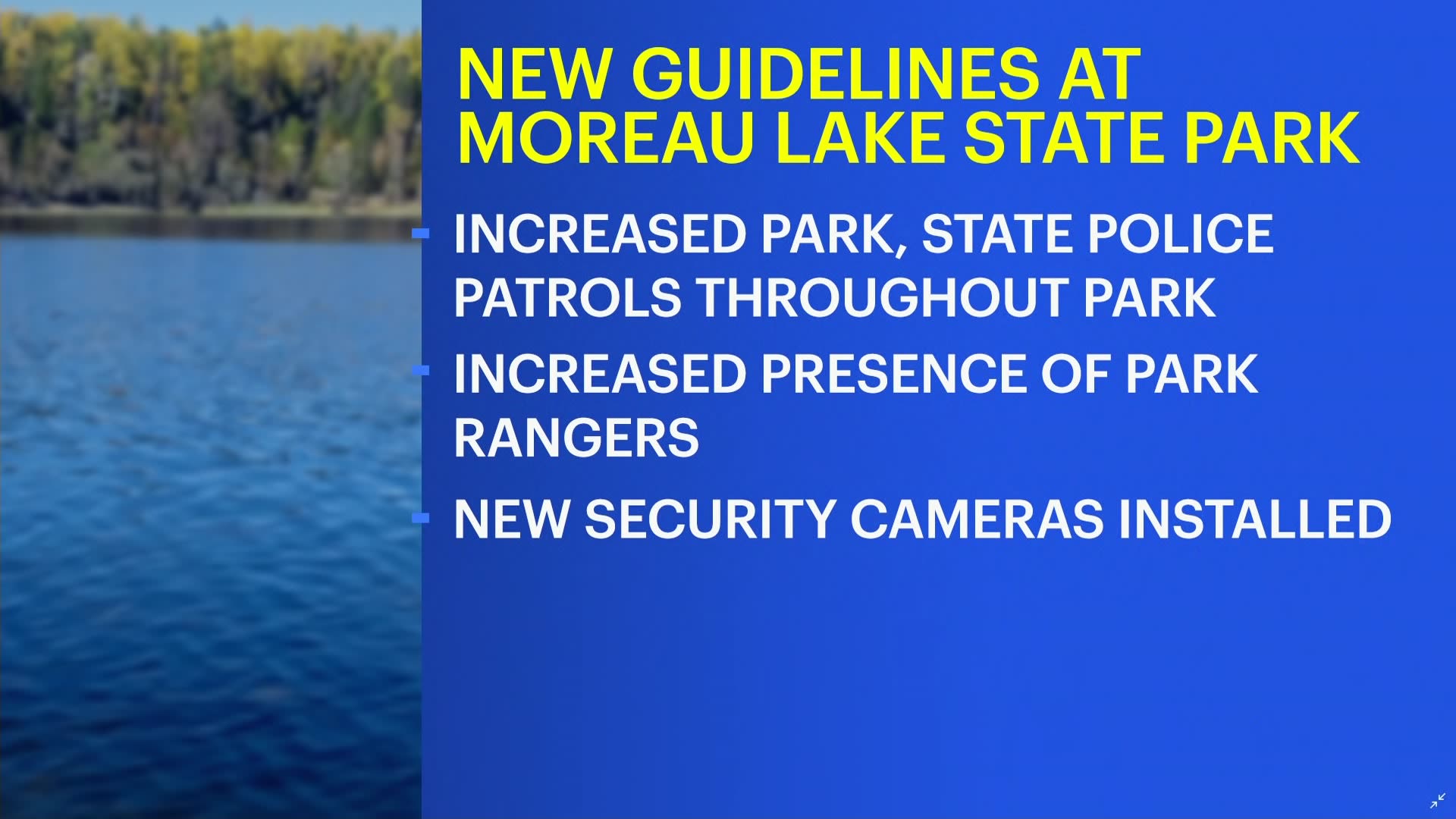 Moreau Lake State Park Reopens With New Safety Guidelines In Place