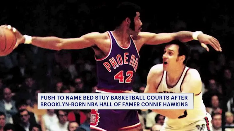 Story image: Bed-Stuy residents renew push to dedicate basketball courts after Brooklyn-born NBA Hall of Famer