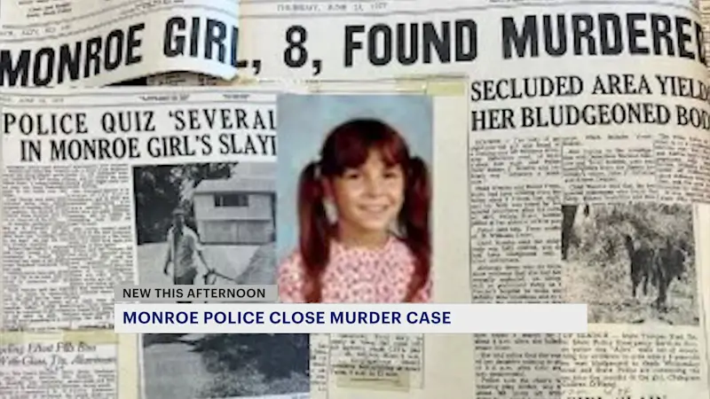 Story image: Unsolved: Monroe police close cold case on 1977 murder of 8-year-old girl