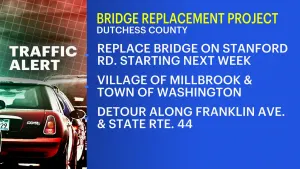 Traffic Alert: Bridge replacement in Dutchess County to begin May 1