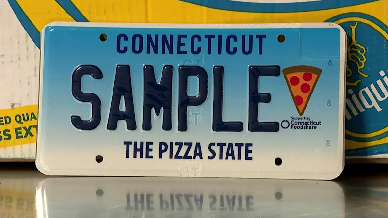 Story image: 'The Pizza State.' CT's tasty new license plates are finally out – with an added bonus