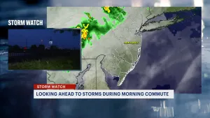 Early morning storms expected to impact morning commute in New Jersey