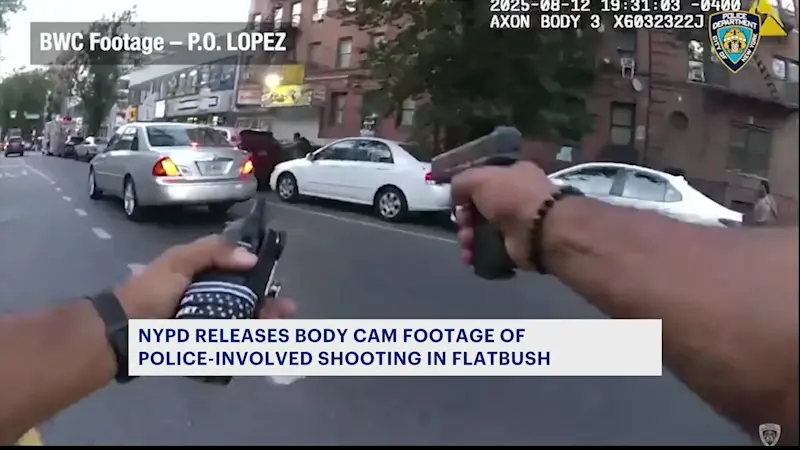Story image: NYPD releases bodycam footage of police-involved shooting in Flatbush
