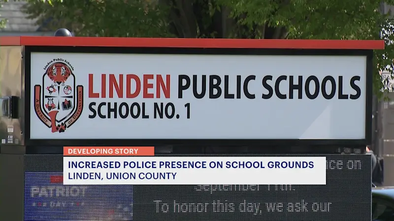 Story image: Police presence increased at Linden schools due to online misinformation about Charlie Kirk killing