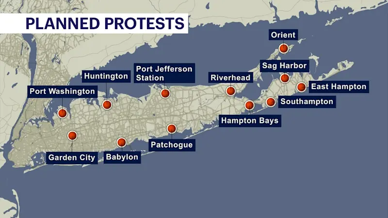 Story image: Long Islanders prep for ‘No Kings’ protests from Garden City to Orient 