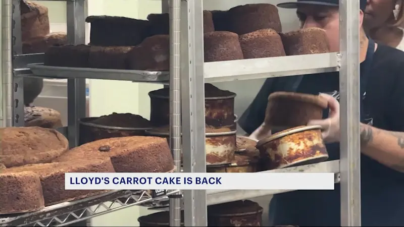 Story image: Beloved Lloyd's Carrot Cake reopens ahead of Thanksgiving 