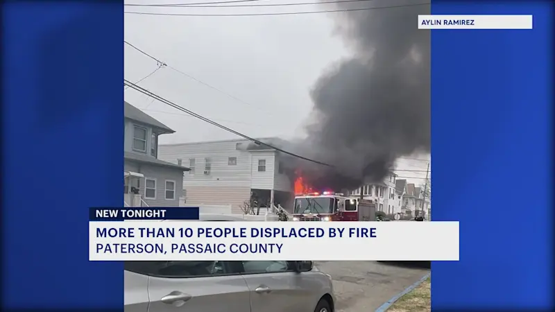 Story image: Paterson fire crews rescue residents from 20th Avenue fire; 11 displaced