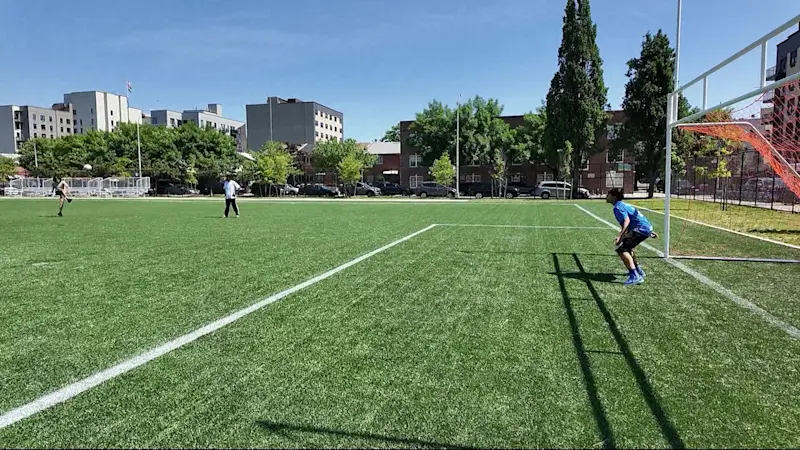 Story image: Quarry Ballfields renovates new turf field