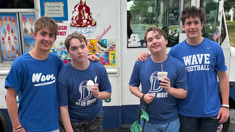 Story image: 'They always have my back.' Darien twin brothers step up to help local twins with rare syndrome