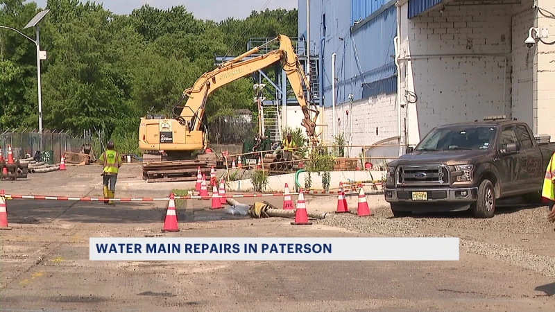 Story image: Water main repairs begin in Paterson; residents may experience low pressure