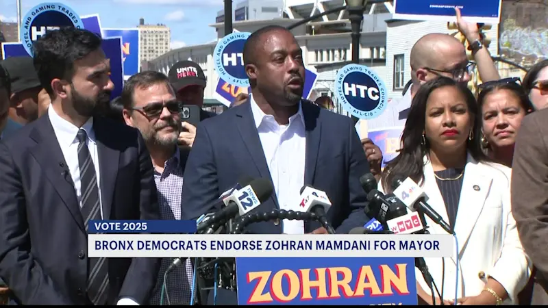 Story image: Zohran Mamdani secures key Bronx endorsement in NYC mayoral race