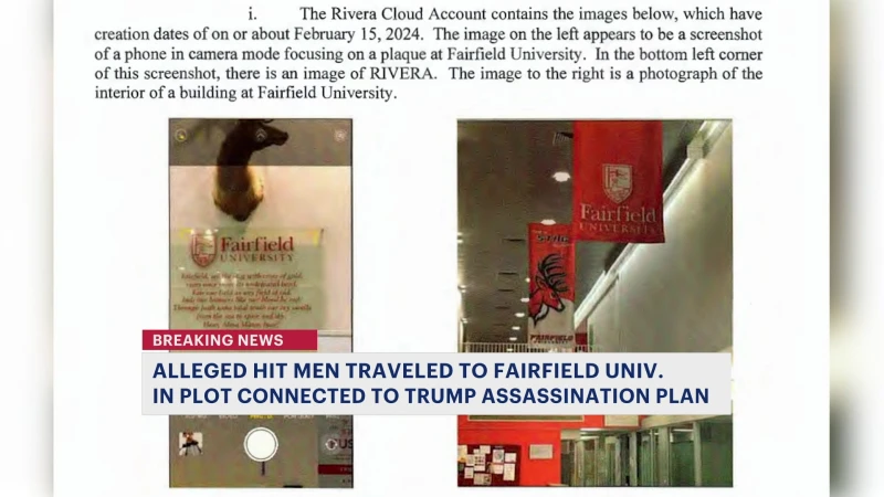 Story image: DOJ brings criminal charges in Iranian murder-for-hire plan targeting Donald Trump and Fairfield University speaker