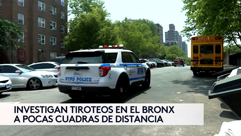 Story image: Univision 41 News Brief: Investigan tiroteos en el Bronx a pocas cuadras de distancia