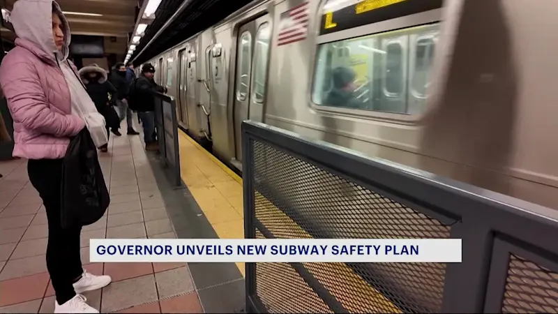 Story image: Gov. Kathy Hochul looks to implement subway safety measures as soon as possible