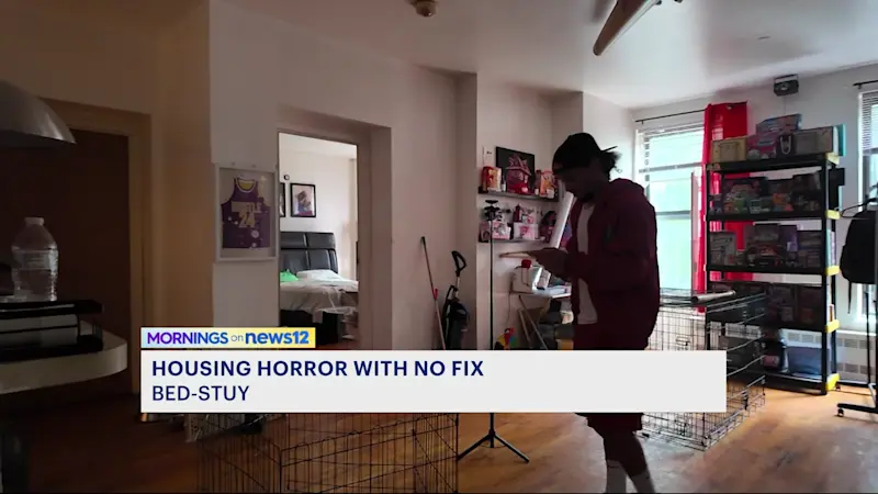 Story image: Bed-Stuy couple says unsafe apartment is no place to raise a family