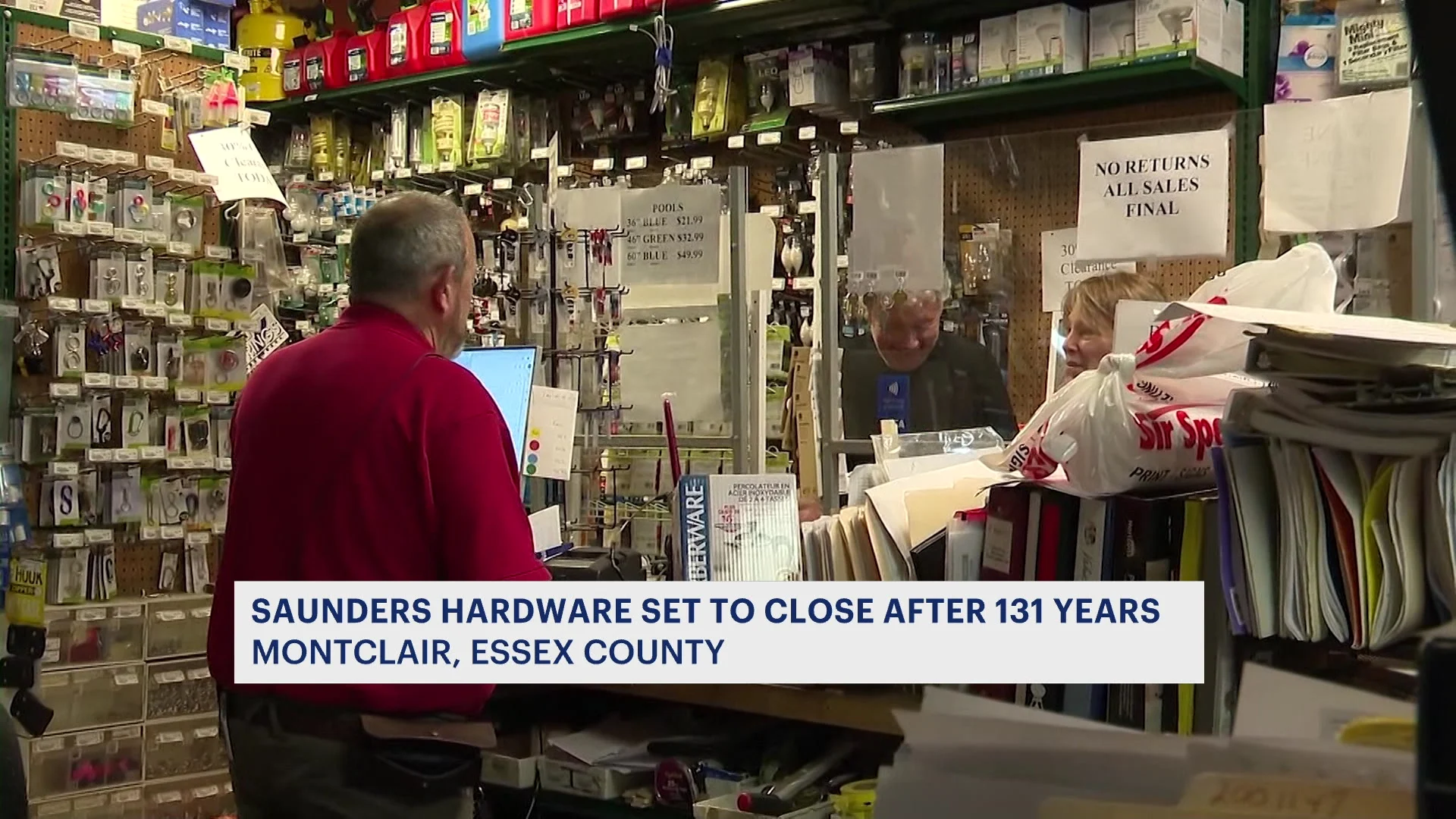 After 131 years in business, Montclair hardware store to shut its doors.