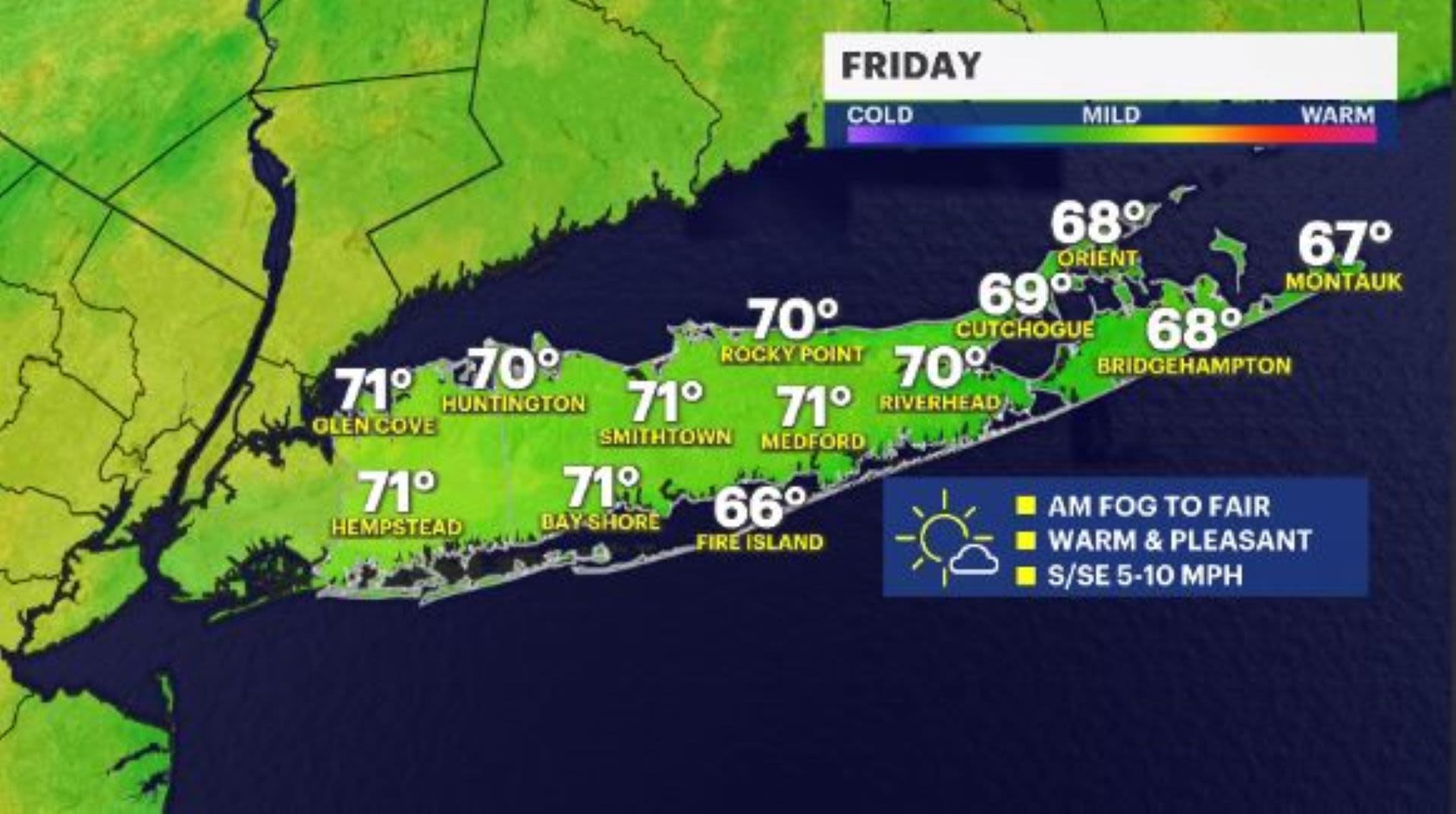 Above average temps and mostly dry weather expected into next week for