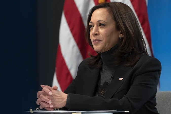 Story image: Harris praises Biden's 'unmatched' legacy, looks to lock up the Democratic nomination