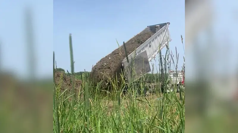 Story image: Recycling company faces scrutiny over dumping on protected farmland