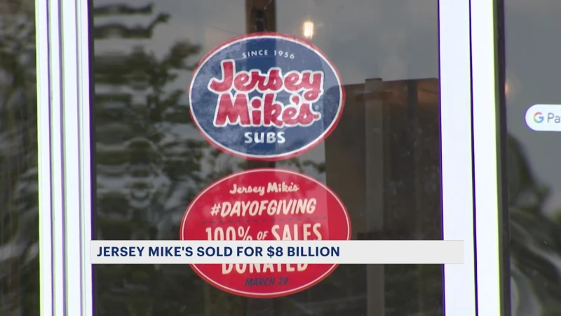 Story image: Jersey Mike's sandwich chain is acquired by private equity firm Blackstone for $8 billion