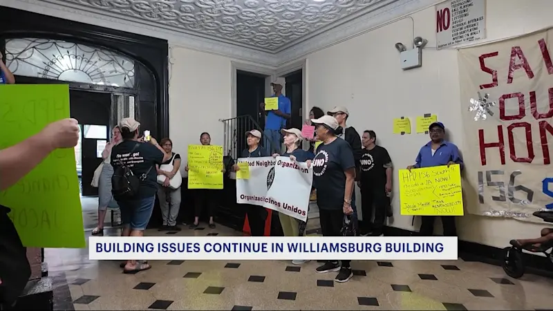 Story image: Struggle continues for tenants who say Williamsburg apartment building is dangerous, deteriorating