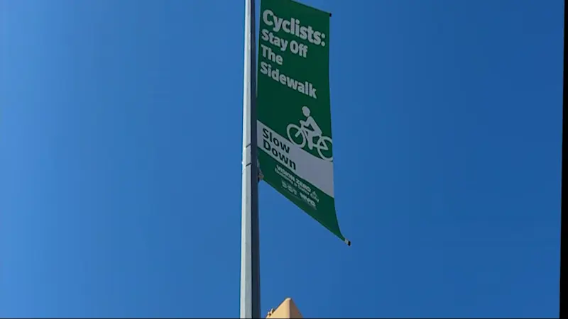 Story image: Can traffic banners help reduce crashes? The Department of Transportation hopes so