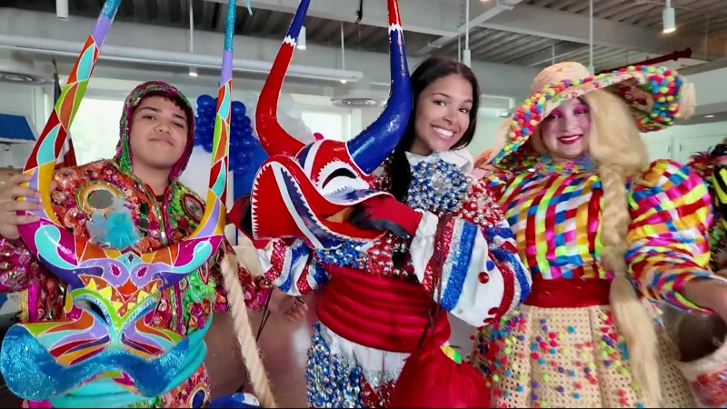 Story image: News 12 takes a sneak peek at the Bronx Dominican Day Parade costumes