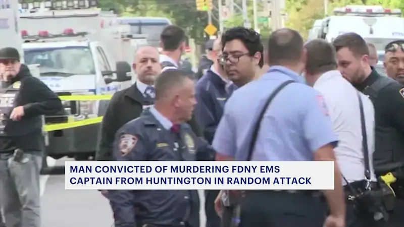 Story image: Man convicted of murder in random stabbing attack of FDNY EMS captain from Huntington